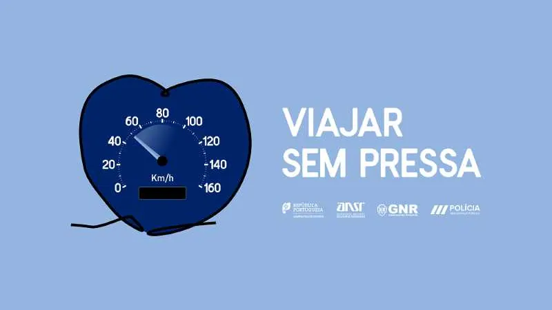 ANSR, GNR e PSP lançam campanha de segurança rodoviária "VIAJE SEM PRESSA"